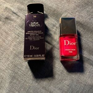 Dior Vernis Lacquer in Hot Pink with shimmer - Front row #769